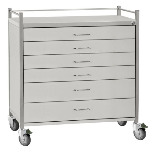 1460 Stainless Steel 6 Drawer Trolley 900mmW