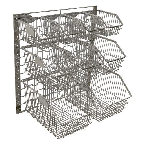 1782.2 Wire Louvred Panel & 9 Wire Baskets Kit 2